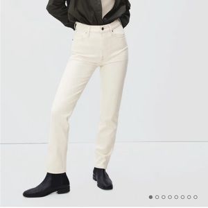 Everlane White Cheeky Jean